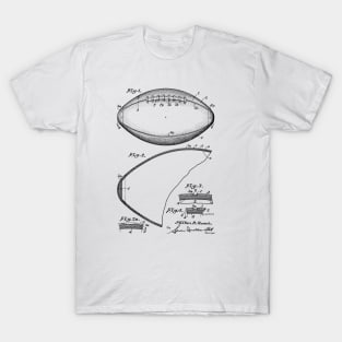 Football Vintage Patent Hand Drawing T-Shirt